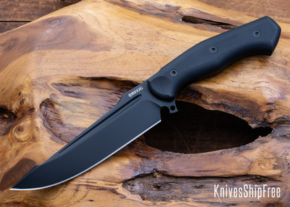 Begg Knives: Alligator - Black G-10 - Sandvik 14C28N - Black Blade